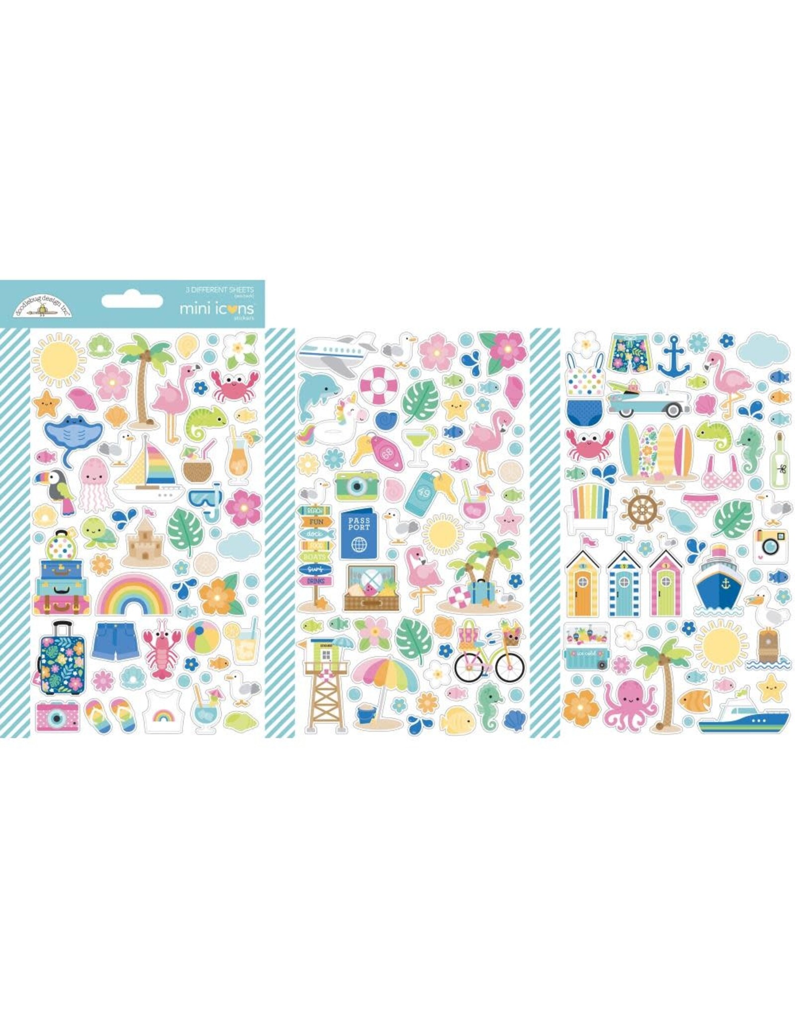 DOODLEBUG DESIGN DOODLEBUG SUMMER FUN MINI STICKERS