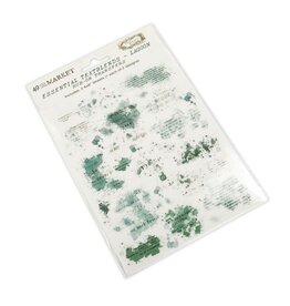 49 AND MARKET 49 AND MARKET VINTAGE BITS ESSENTIAL TEXTBLENDS-LAGOON 6x8 RUB-ON TRANSFERS 2/PK