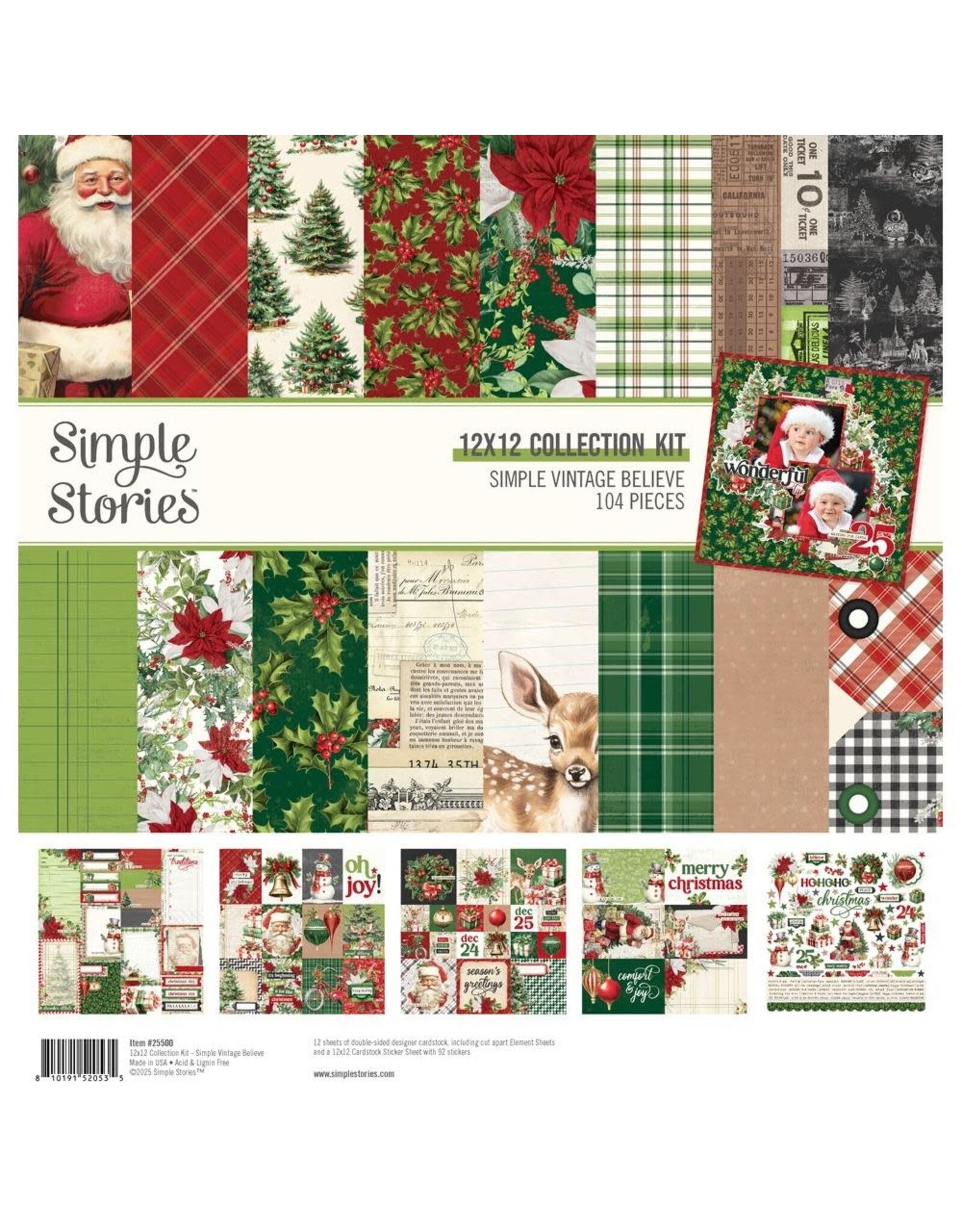 SIMPLE STORIES SIMPLE STORIES SIMPLE VINTAGE BELIEVE 12x12 COLLECTION KIT