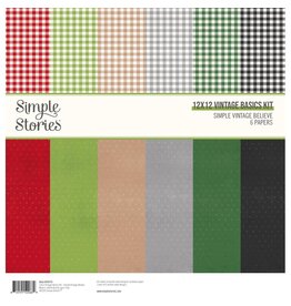 SIMPLE STORIES SIMPLE STORIES SIMPLE VINTAGE BELIEVE 12x12 BASICS KIT