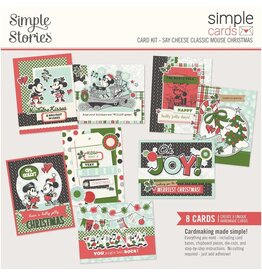 SIMPLE STORIES SIMPLE STORIES SIMPLE CARDS SAY CHEESE CLASSIC MOUSE CHRISTMAS CARD KIT