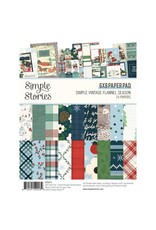 SIMPLE STORIES SIMPLE STORIES SIMPLE VINTAGE FLANNEL SEASON 6x8 PAPER PAD 24 SHEETS