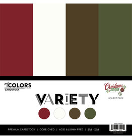 PHOTOPLAY PAPER PHOTOPLAY MY COLORS CHRISTMAS JUNQUE 12x12 VARIETY PACK 8/PK