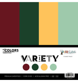 PHOTOPLAY PAPER PHOTOPLAY MY COLORS MUSIC NOTES 12x12 VARIETY PACK 8/PK