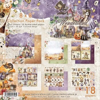 MEMORY-PLACE HALLOWEEN IN WONDERLAND 8x8 COLLECTION PACK 18 SHEETS