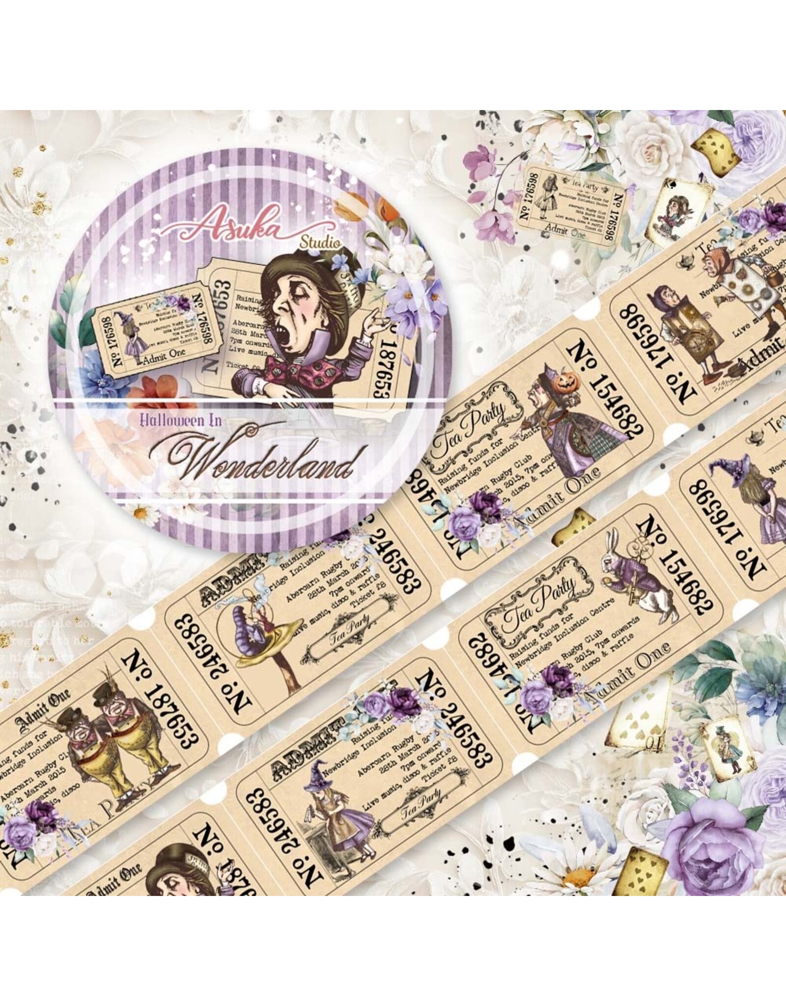 MEMORY-PLACE MEMORY-PLACE HALLOWEEN IN WONDERLAND #2 WASHI TAPE