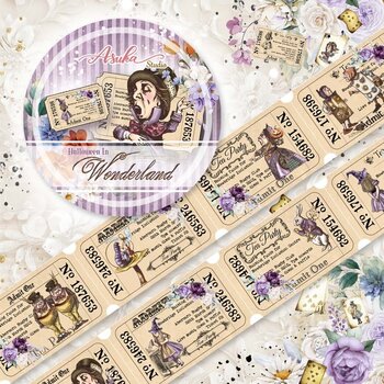 MEMORY-PLACE MEMORY-PLACE HALLOWEEN IN WONDERLAND #2 WASHI TAPE