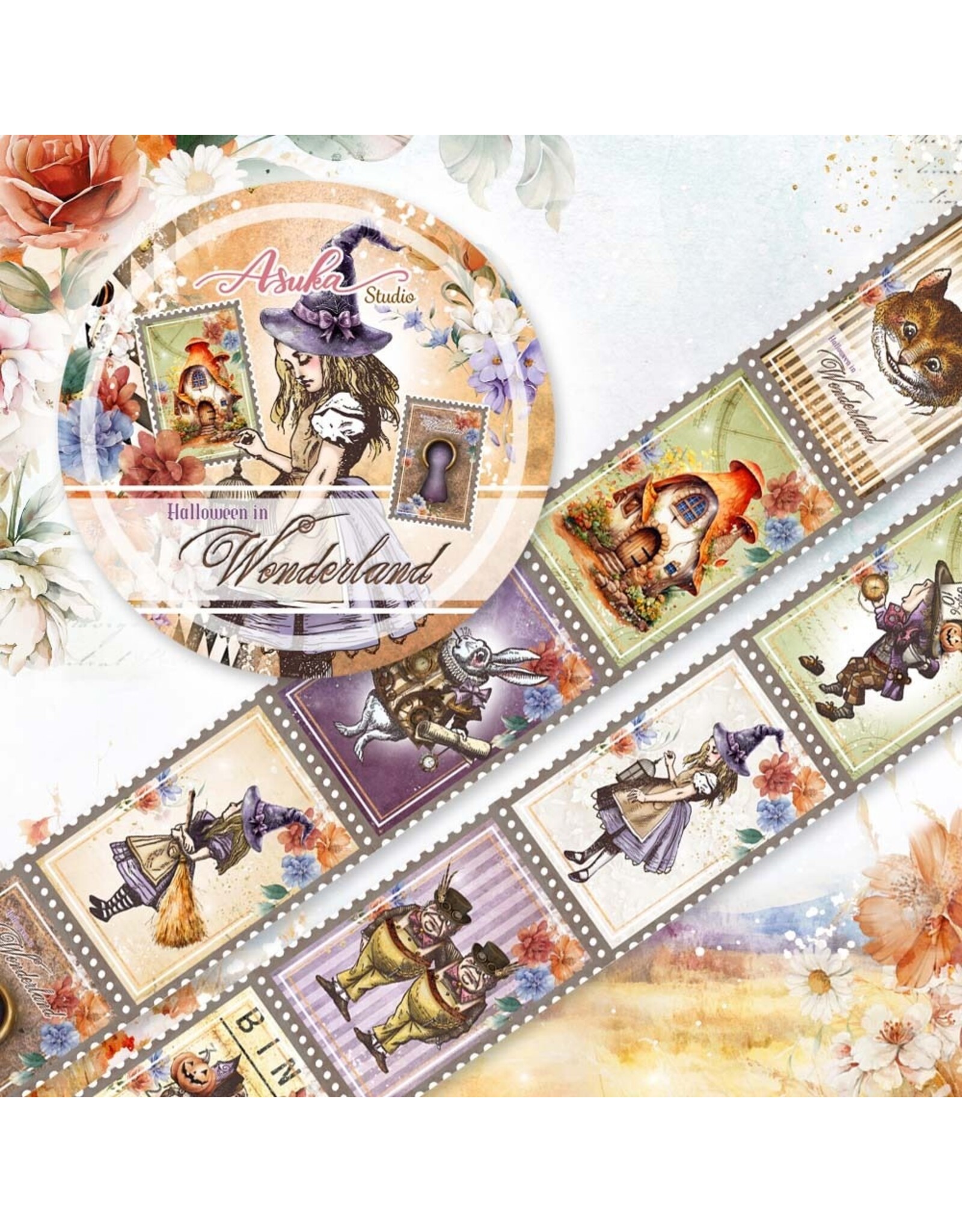 MEMORY-PLACE MEMORY-PLACE HALLOWEEN IN WONDERLAND #1 WASHI TAPE