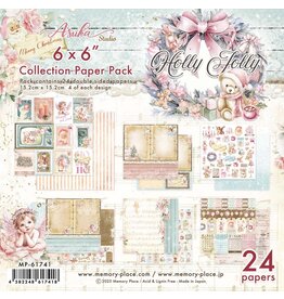 MEMORY-PLACE MEMORY-PLACE HOLLY JOLLY 6x6 COLLECTION PACK 24 SHEETS