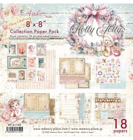 MEMORY-PLACE MEMORY-PLACE HOLLY JOLLY 8x8 COLLECTION PACK 18 SHEETS