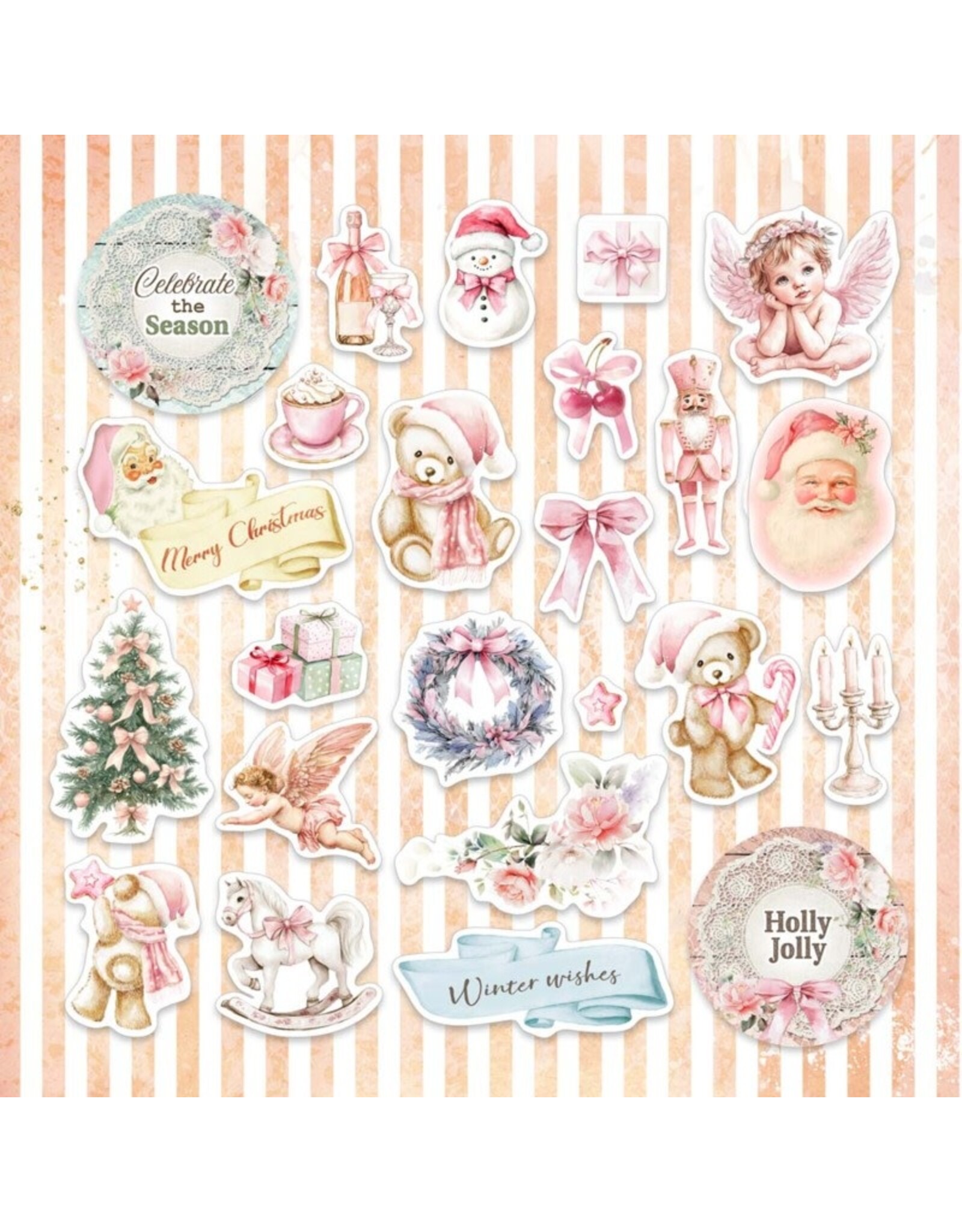 MEMORY-PLACE MEMORY-PLACE HOLLY JOLLY EPHEMERA DIE CUTS