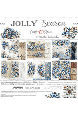 CRAFT O'CLOCK CRAFT O'CLOCK JOLLY SEASON 12x12 PAPER PAD 6 SHEETS