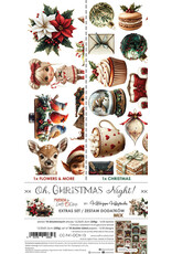 CRAFT O'CLOCK CRAFT O'CLOCK OH CHRISTMAS NIGHT EXTRAS SET - MIX 6x12 COLLECTION PACK 18 SHEETS