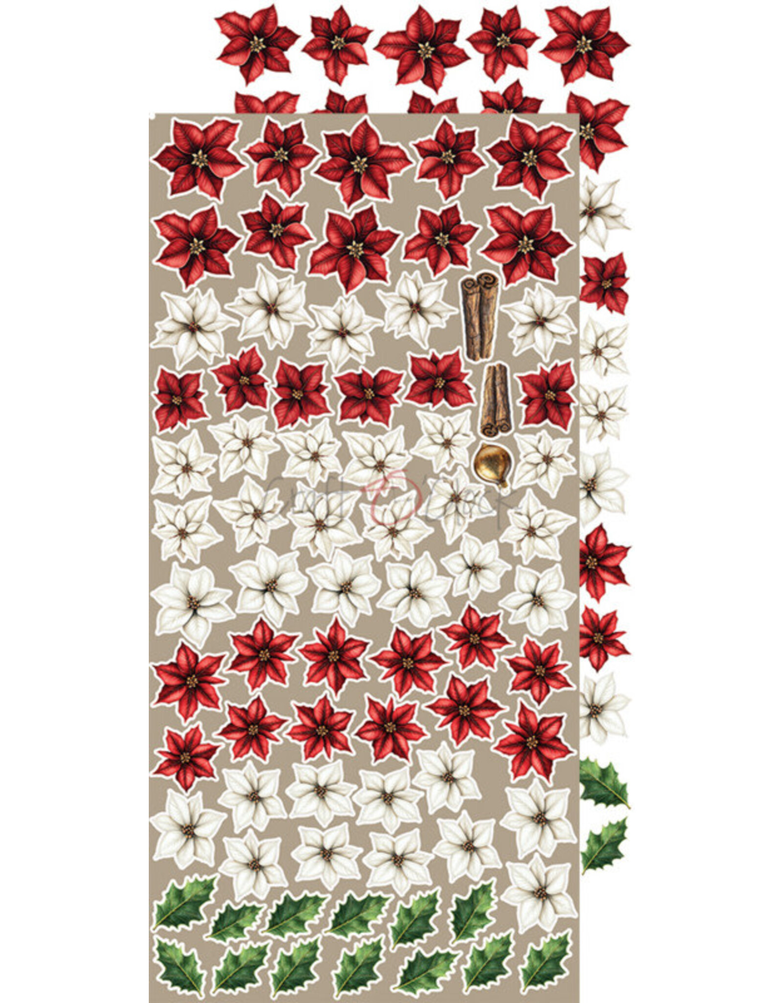 CRAFT O'CLOCK CRAFT O'CLOCK OH CHRISTMAS NIGHT EXTRAS SET - MIX 6x12 COLLECTION PACK 18 SHEETS