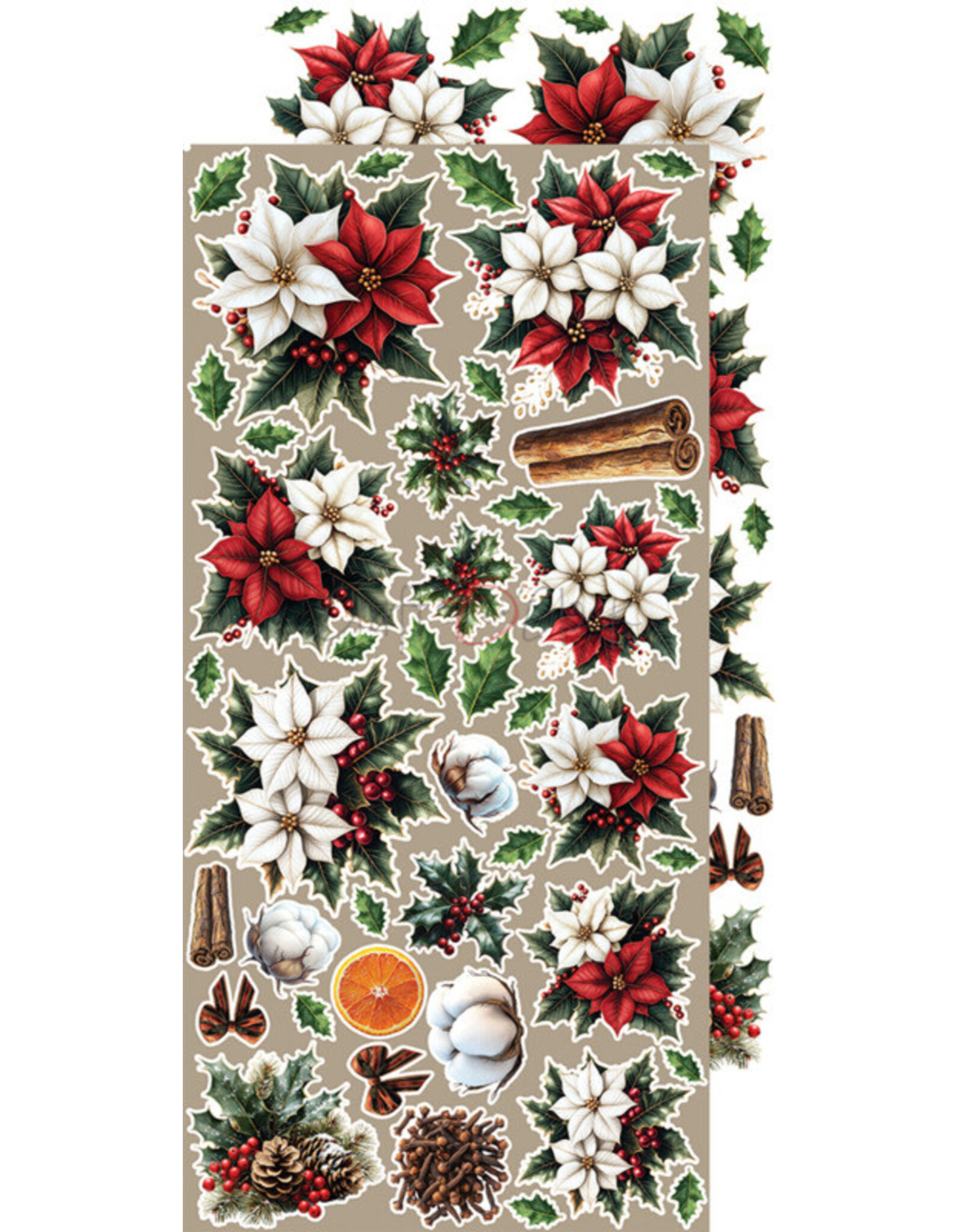CRAFT O'CLOCK CRAFT O'CLOCK OH CHRISTMAS NIGHT EXTRAS SET - MIX 6x12 COLLECTION PACK 18 SHEETS