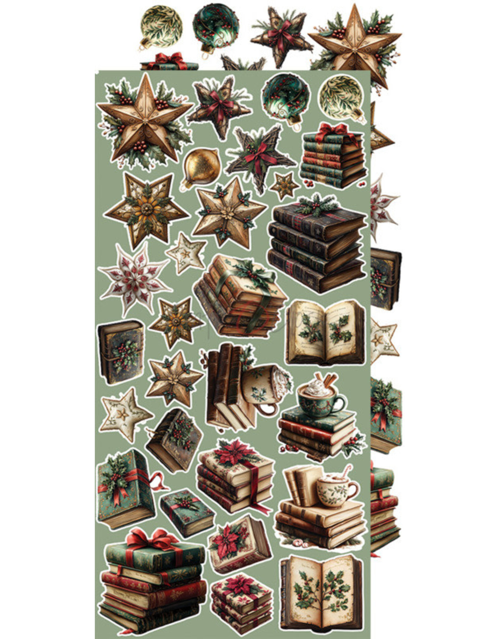 CRAFT O'CLOCK CRAFT O'CLOCK OH CHRISTMAS NIGHT EXTRAS SET - MIX 6x12 COLLECTION PACK 18 SHEETS