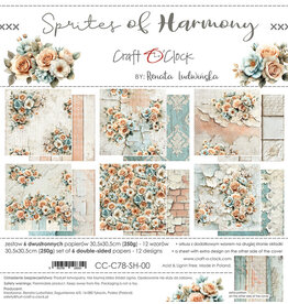 CRAFT O'CLOCK CRAFT O'CLOCK SPRITES OF HARMONY 12x12 PAPER PAD 6 SHEETS