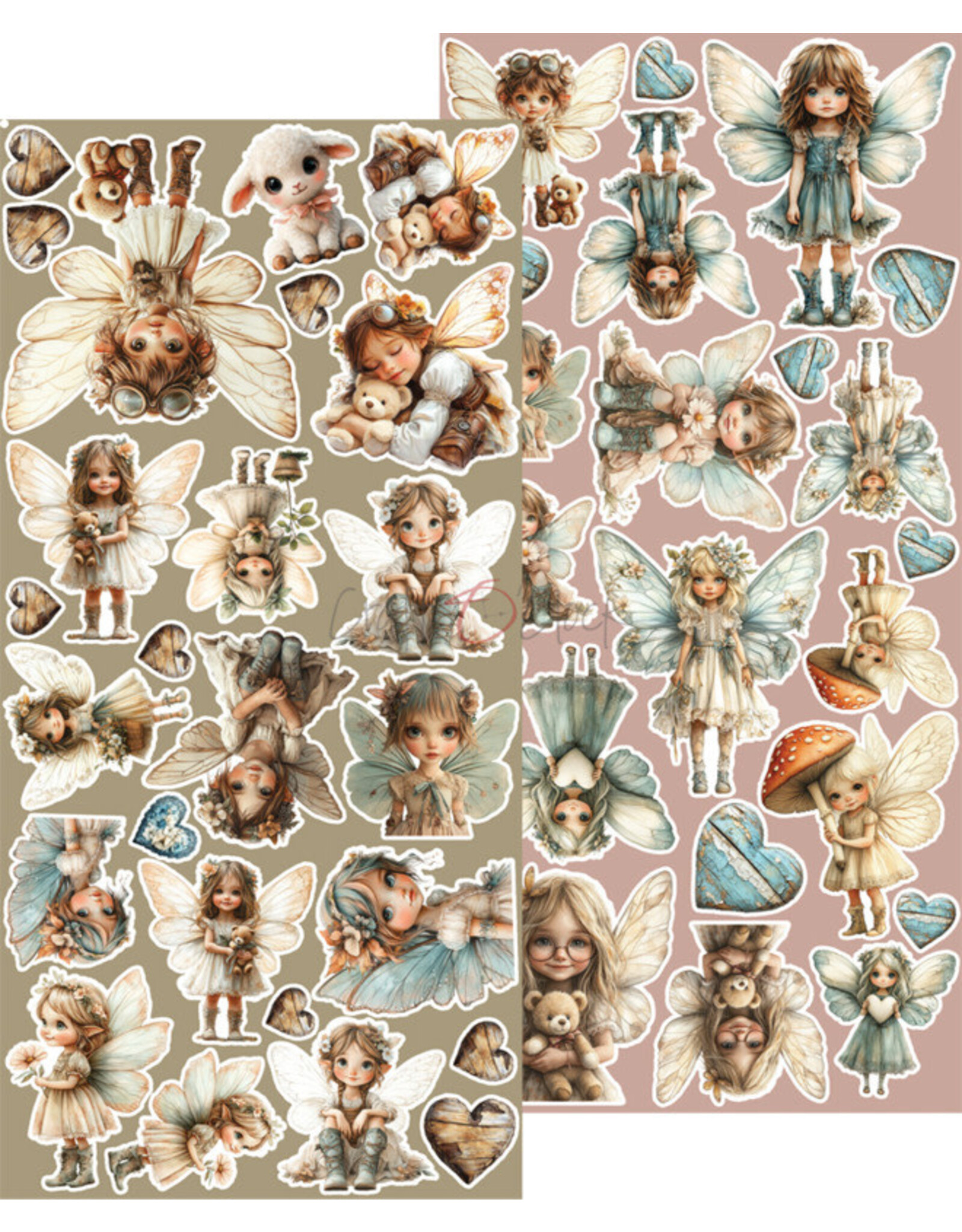 CRAFT O'CLOCK CRAFT O'CLOCK SPRITES OF HARMONY EXTRAS SET - SPRITES 6x12 COLLECTION PACK 18 SHEETS