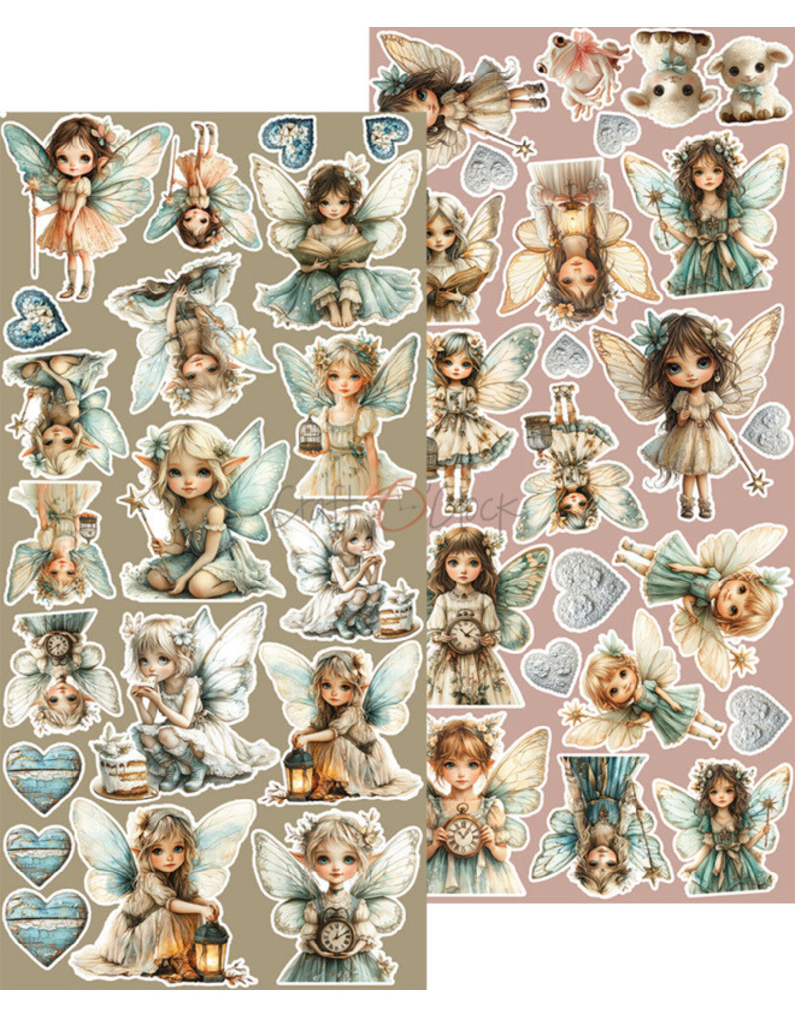 CRAFT O'CLOCK CRAFT O'CLOCK SPRITES OF HARMONY EXTRAS SET - SPRITES 6x12 COLLECTION PACK 18 SHEETS