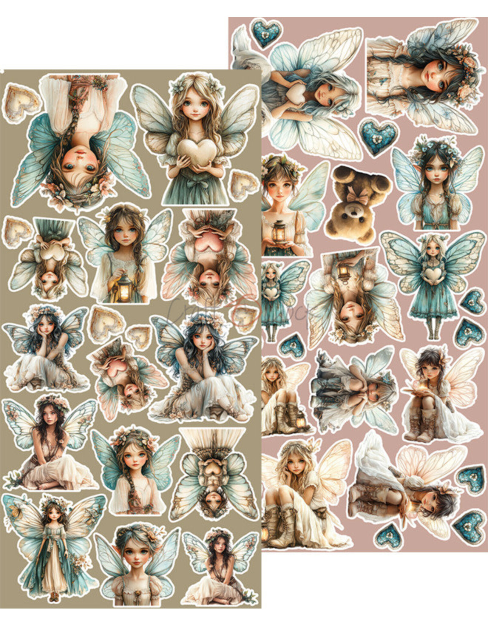 CRAFT O'CLOCK CRAFT O'CLOCK SPRITES OF HARMONY EXTRAS SET - SPRITES 6x12 COLLECTION PACK 18 SHEETS