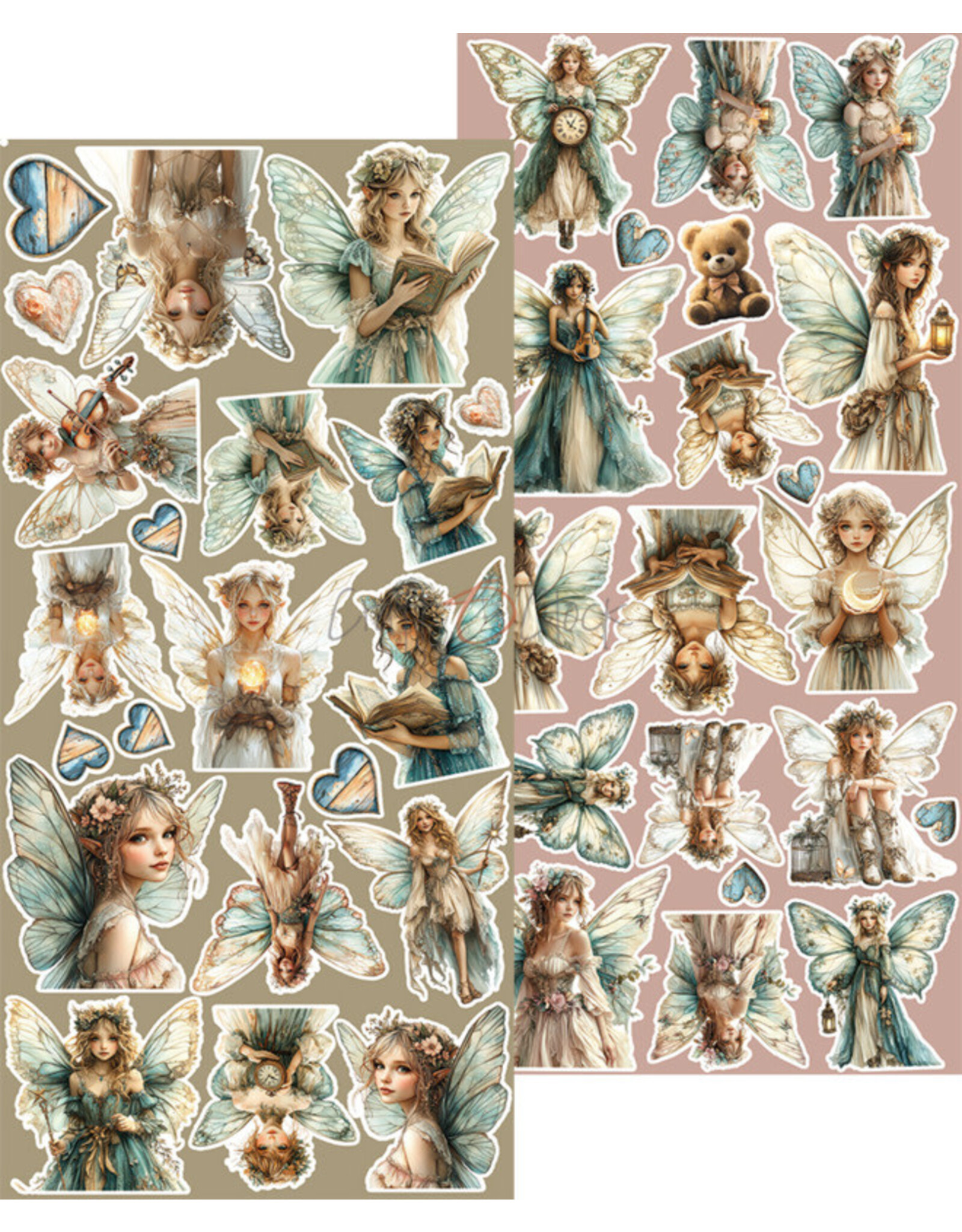 CRAFT O'CLOCK CRAFT O'CLOCK SPRITES OF HARMONY EXTRAS SET - SPRITES 6x12 COLLECTION PACK 18 SHEETS