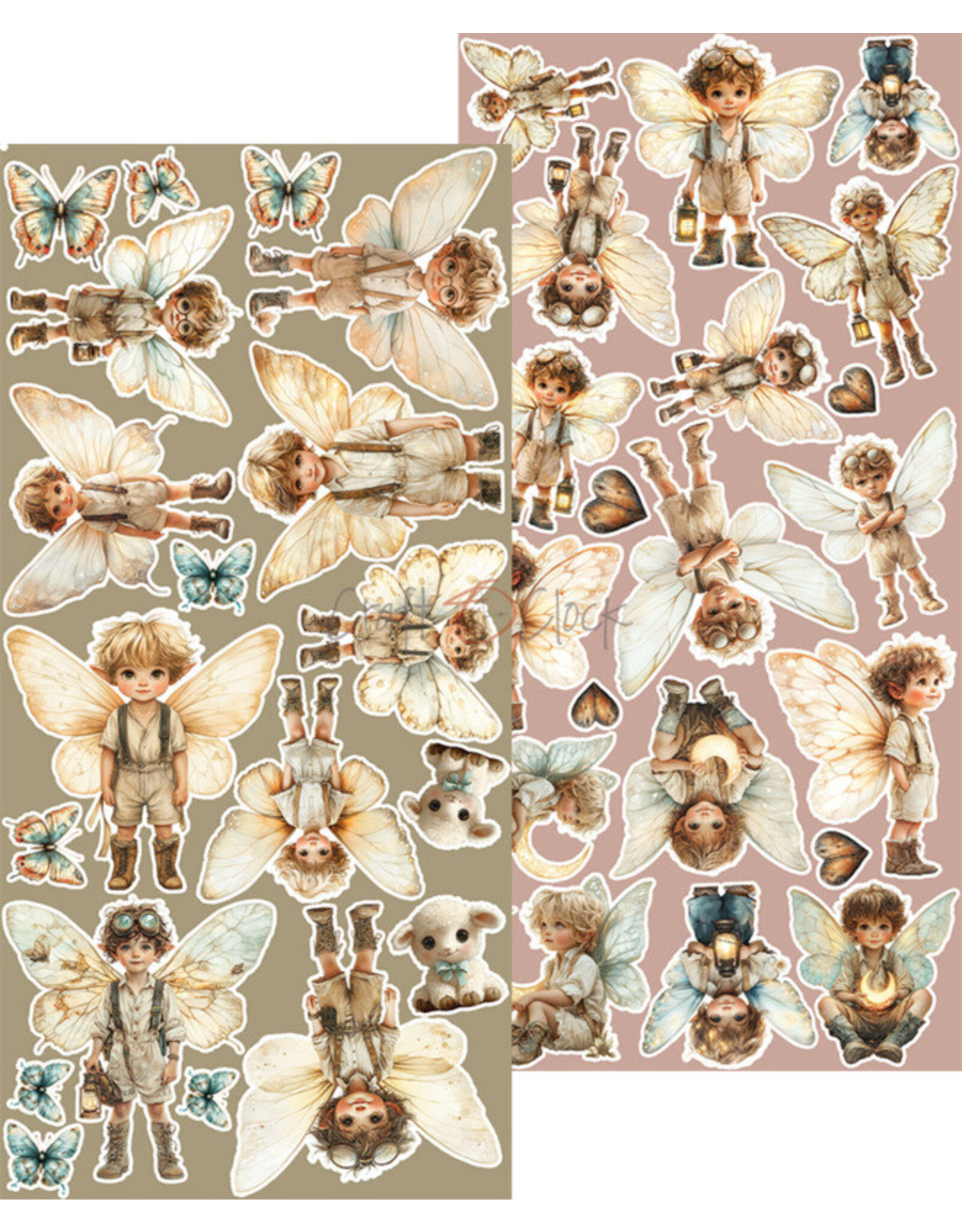 CRAFT O'CLOCK CRAFT O'CLOCK SPRITES OF HARMONY EXTRAS SET - SPRITES 6x12 COLLECTION PACK 18 SHEETS