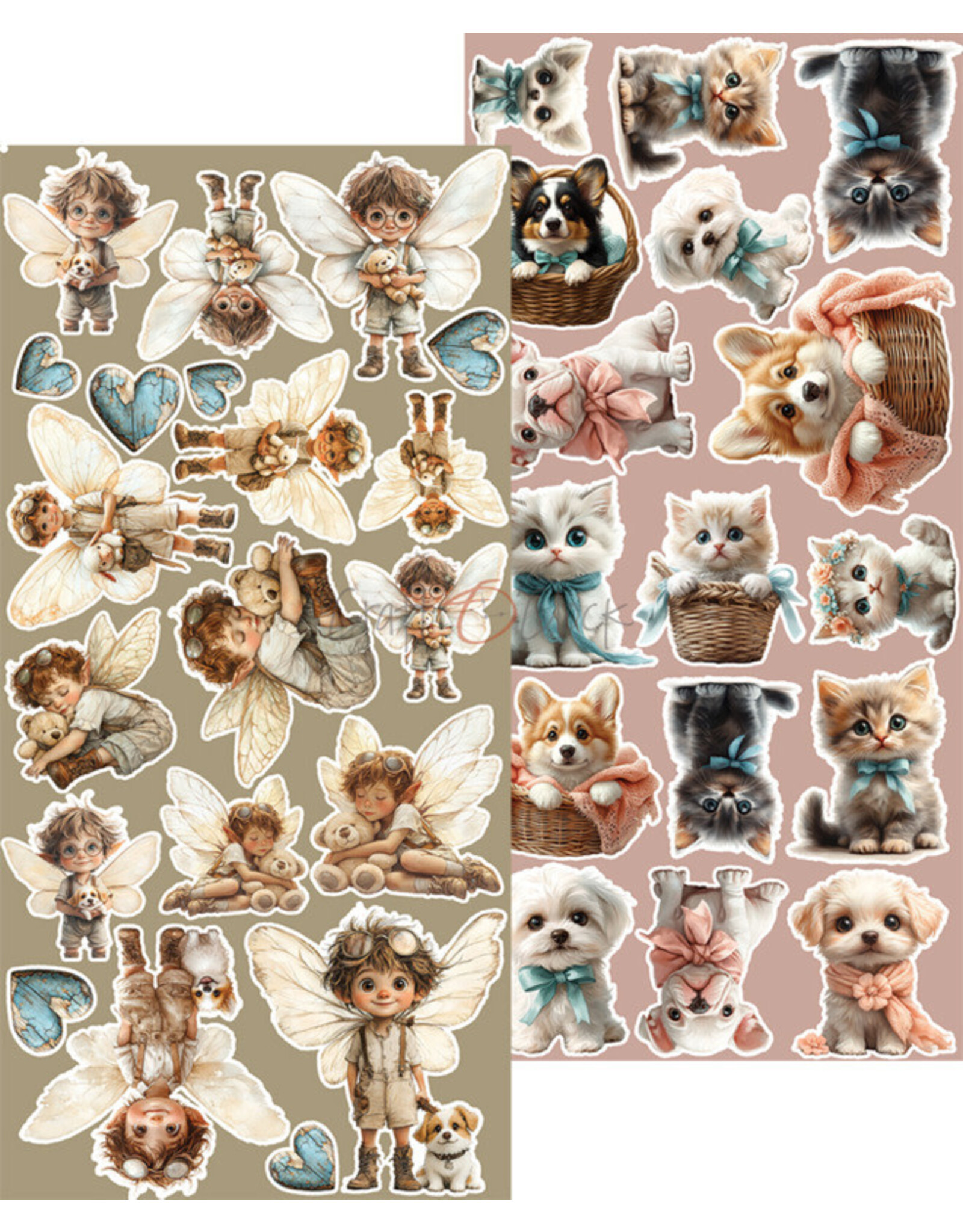 CRAFT O'CLOCK CRAFT O'CLOCK SPRITES OF HARMONY EXTRAS SET - SPRITES 6x12 COLLECTION PACK 18 SHEETS