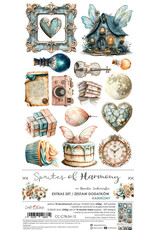 CRAFT O'CLOCK CRAFT O'CLOCK SPRITES OF HARMONY EXTRAS SET - HARMONY 6x12 COLLECTION PACK 18 SHEETS