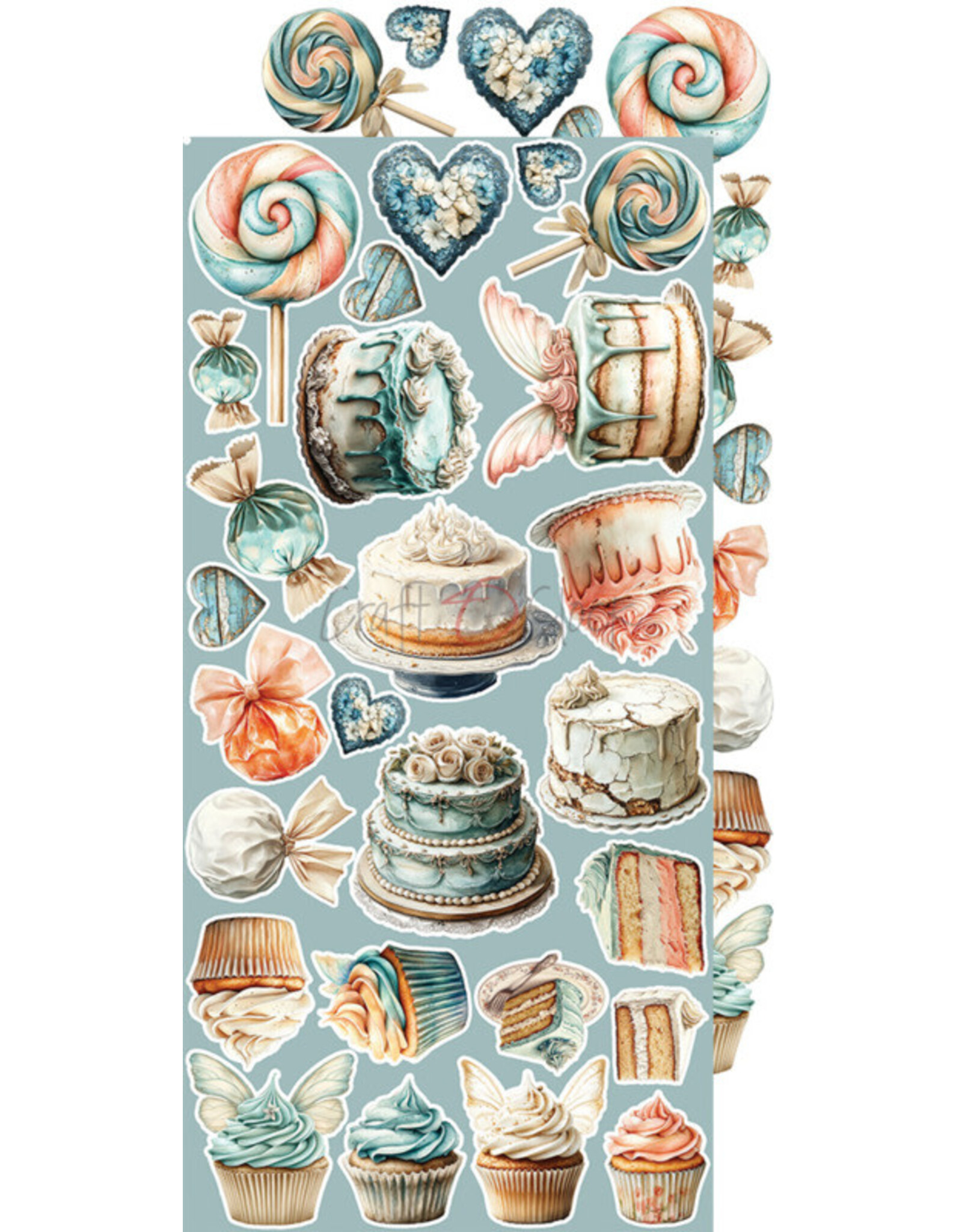 CRAFT O'CLOCK CRAFT O'CLOCK SPRITES OF HARMONY EXTRAS SET - HARMONY 6x12 COLLECTION PACK 18 SHEETS