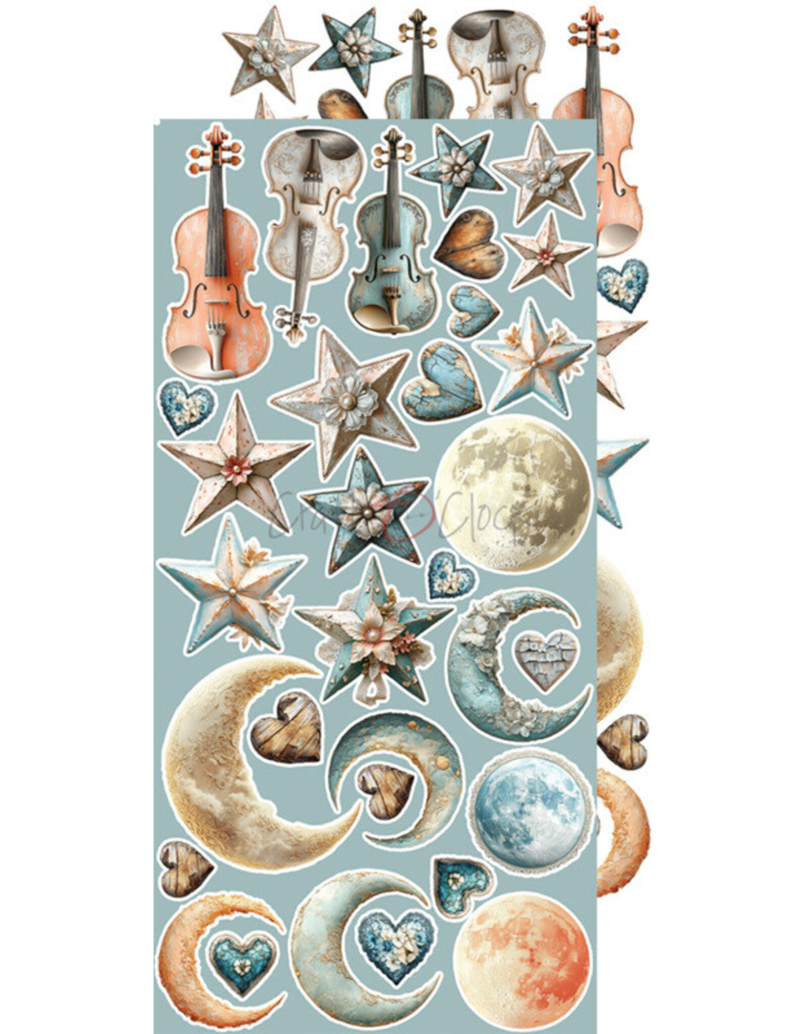 CRAFT O'CLOCK CRAFT O'CLOCK SPRITES OF HARMONY EXTRAS SET - HARMONY 6x12 COLLECTION PACK 18 SHEETS