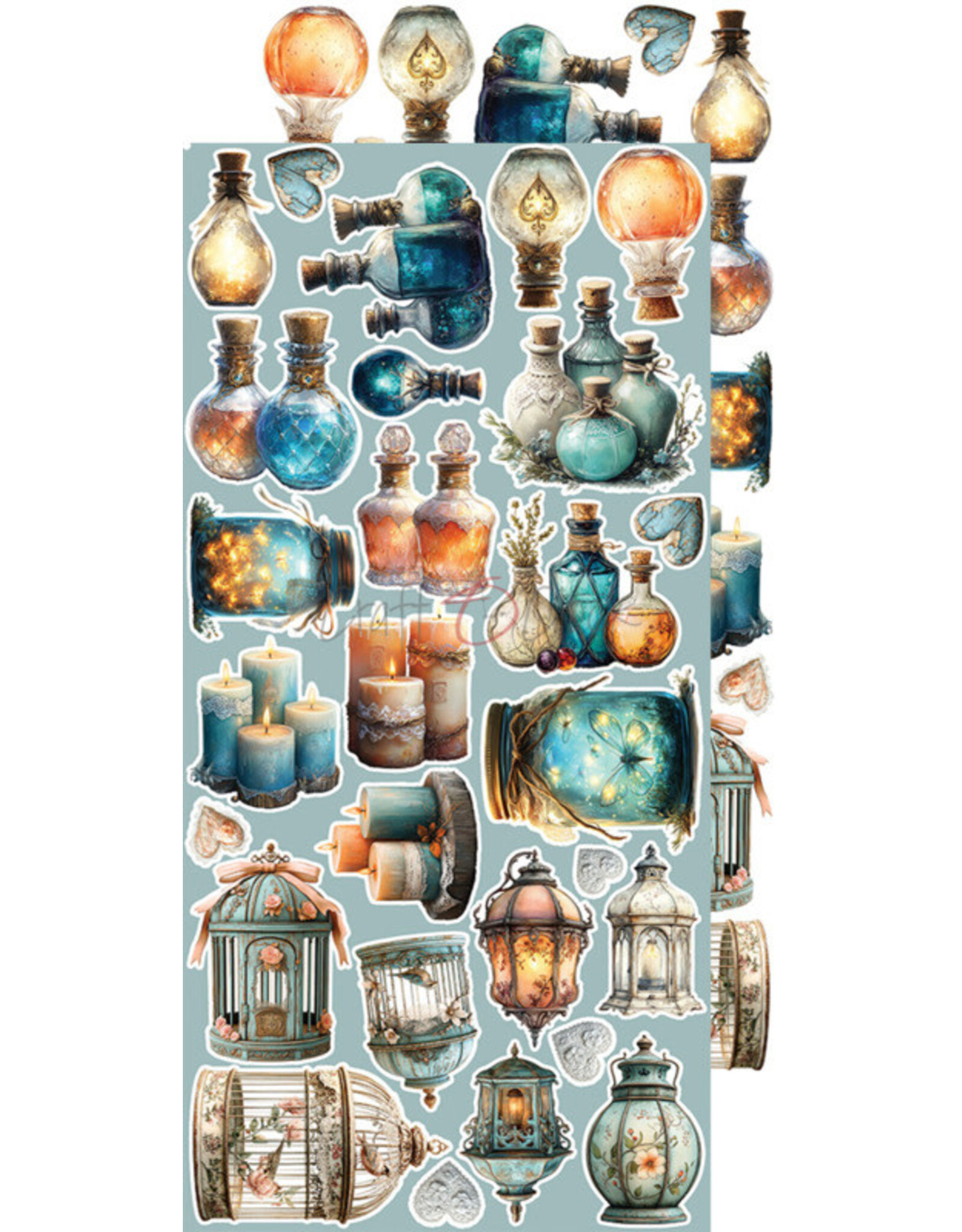 CRAFT O'CLOCK CRAFT O'CLOCK SPRITES OF HARMONY EXTRAS SET - HARMONY 6x12 COLLECTION PACK 18 SHEETS