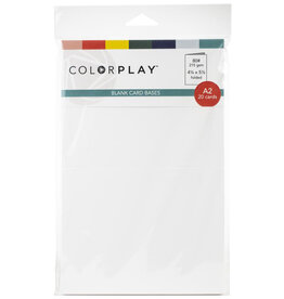 PHOTOPLAY PAPER COLORPLAY BLANK CARD BASES A2 20PK