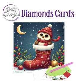 FIND IT FIND IT DOTTY DESIGNS CHRISTMAS OWL 1 DIAMOND CARD KIT