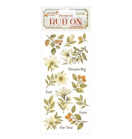 STAMPERIA STAMPERIA WHISPERING WOODS MAGNOLIA RUB-ON