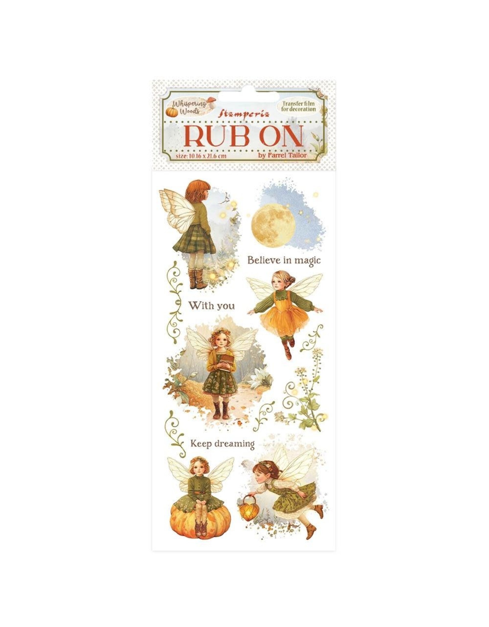 STAMPERIA STAMPERIA WHISPERING WOODS FAIRY RUB-ON