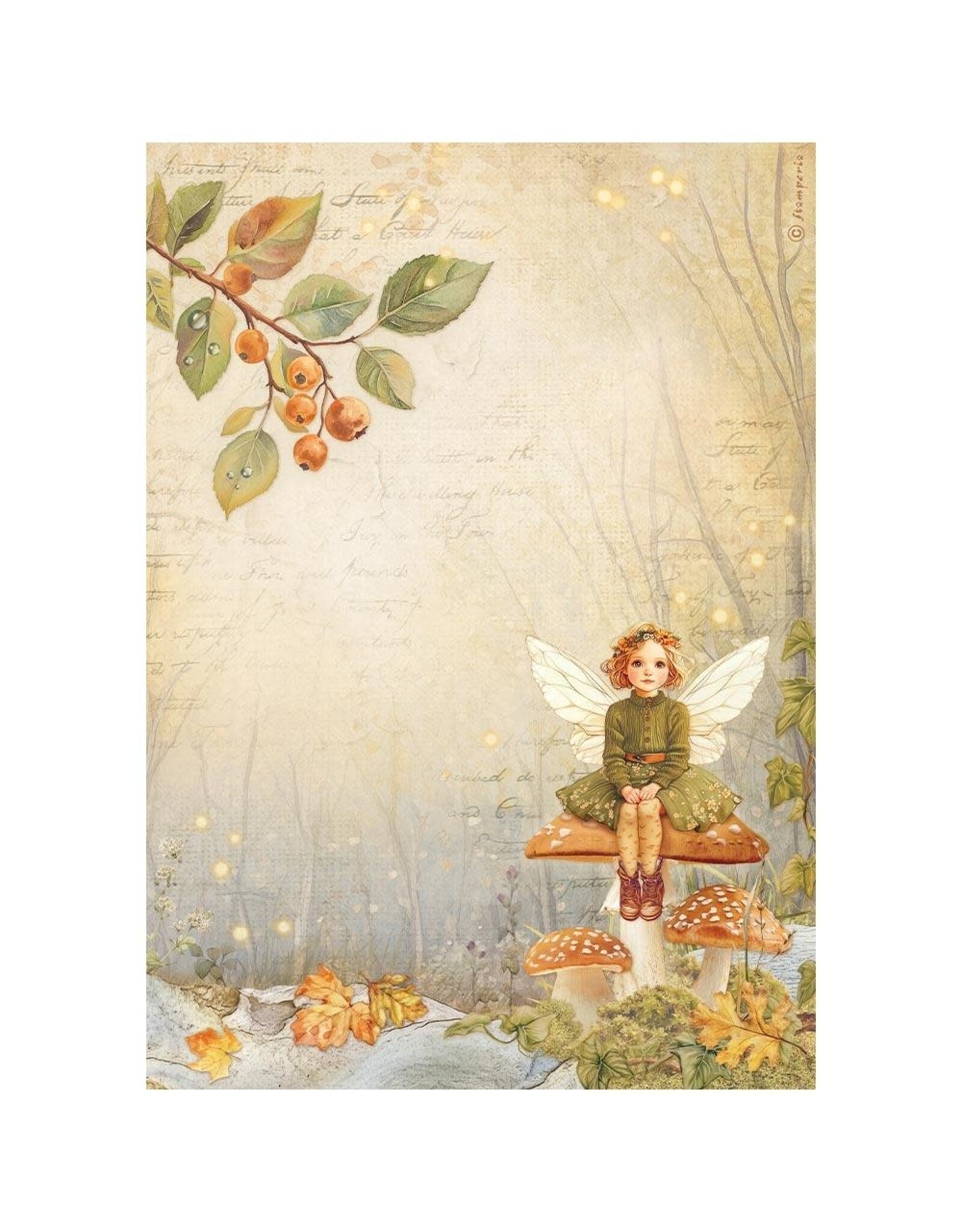 STAMPERIA STAMPERIA WHISPERING WOODS ASSORTED A4 RICE PAPER 6/PK