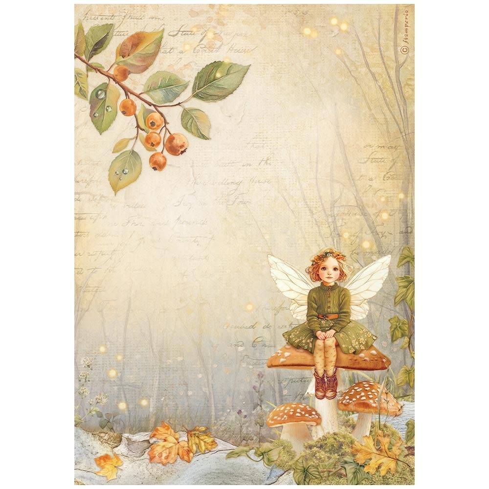 STAMPERIA STAMPERIA WHISPERING WOODS ASSORTED A4 RICE PAPER 6/PK