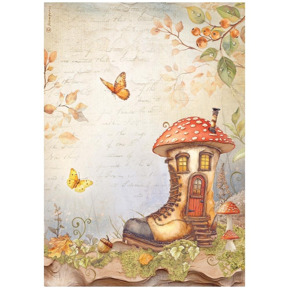 STAMPERIA STAMPERIA WHISPERING WOODS ASSORTED A4 RICE PAPER 6/PK