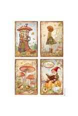 STAMPERIA STAMPERIA WHISPERING WOODS ASSORTED A4 RICE PAPER 6/PK