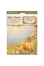 STAMPERIA STAMPERIA WHISPERING WOODS ASSORTED A6 RICE PAPER DECOUPAGE BACKGROUNDS 10.5X14.8CM 8/PK