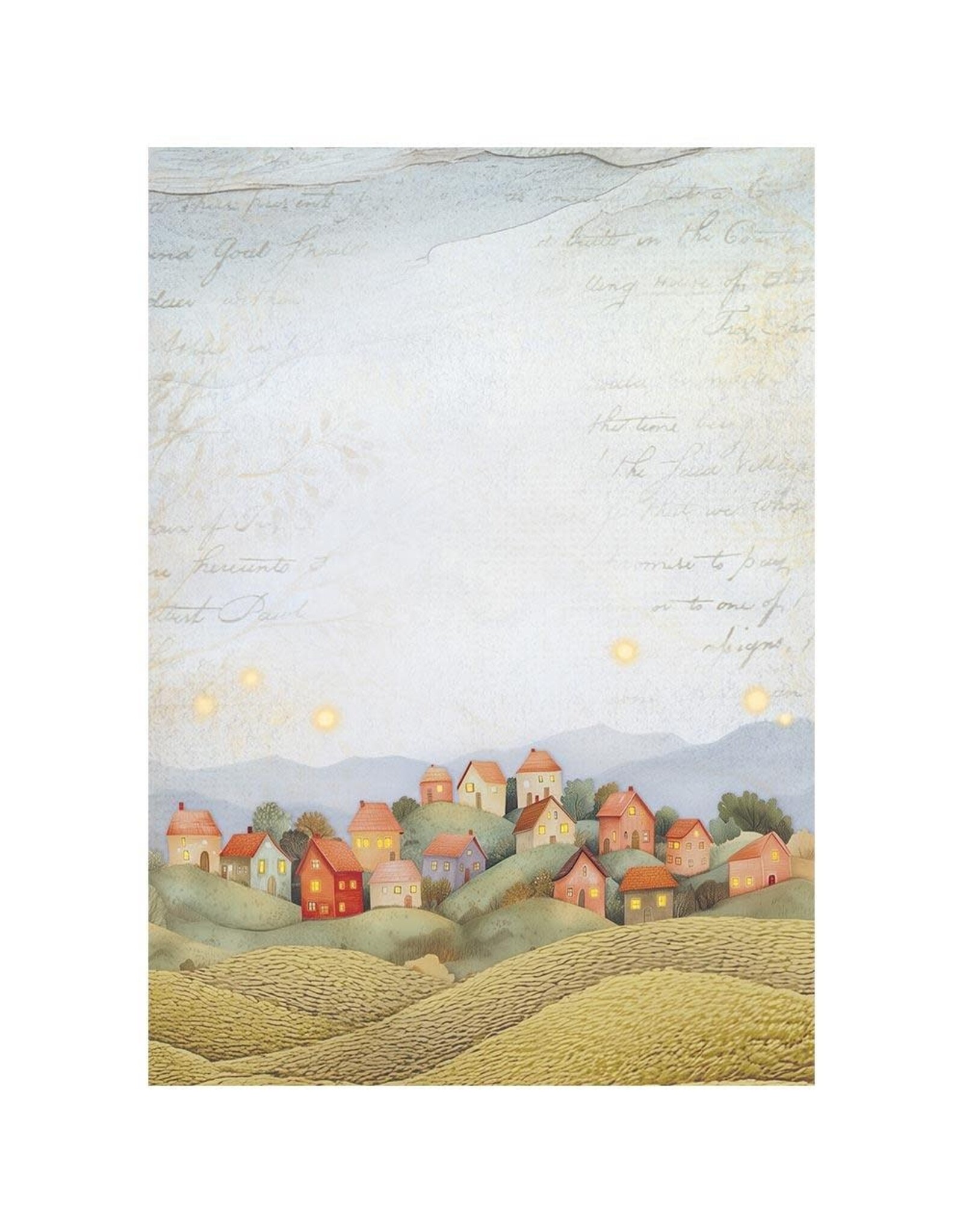 STAMPERIA STAMPERIA WHISPERING WOODS ASSORTED A6 RICE PAPER DECOUPAGE BACKGROUNDS 10.5X14.8CM 8/PK