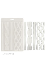 STAMPERIA STAMPERIA WHISPERING WOODS CORDS A5 SOFT MAXI MOULD