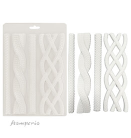 STAMPERIA STAMPERIA WHISPERING WOODS CORDS A5 SOFT MAXI MOULD