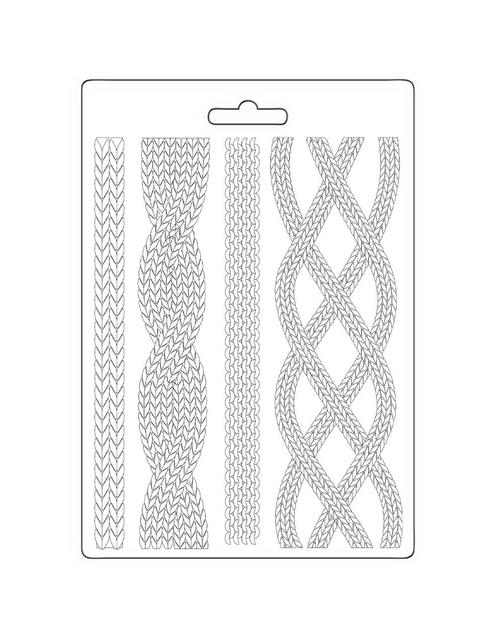 STAMPERIA STAMPERIA WHISPERING WOODS CORDS A5 SOFT MAXI MOULD