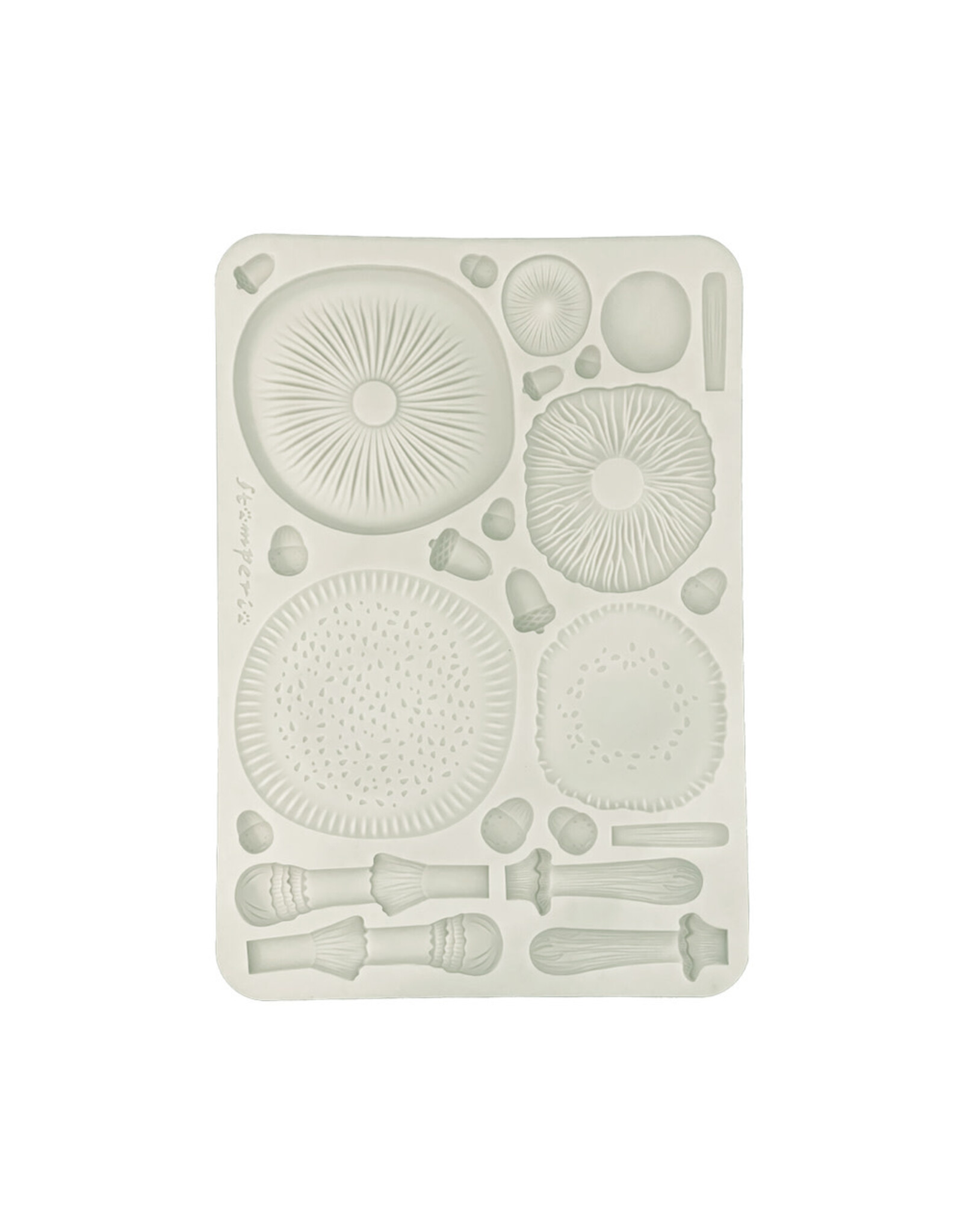 STAMPERIA STAMPERIA WHISPERING WOODS MUSHROOMS 3D A5 SILICONE MOULD