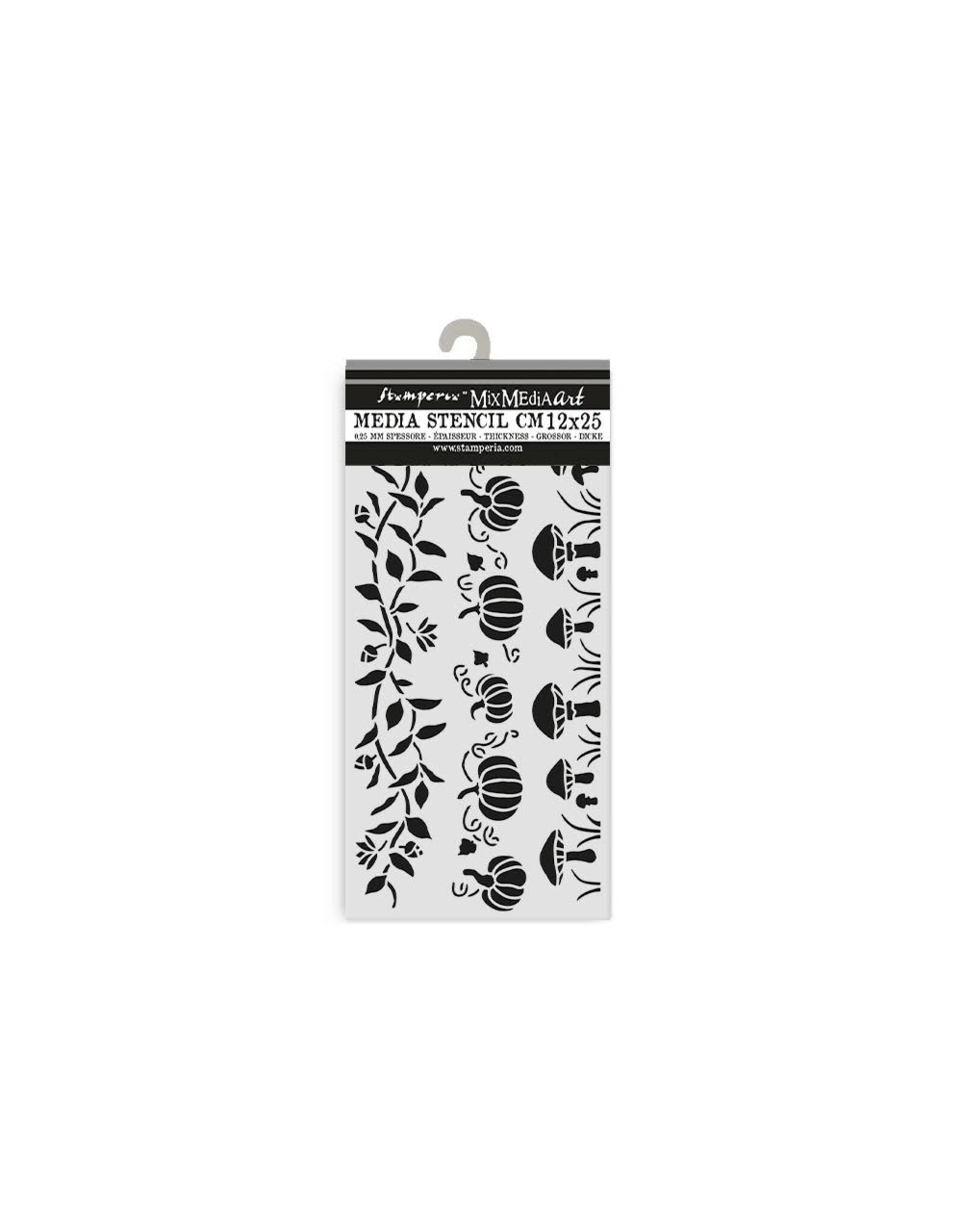 STAMPERIA STAMPERIA WHISPERING WOODS 3 STRIPES 12x25cm STENCIL