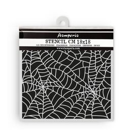 STAMPERIA STAMPERIA WHISPERING WOODS SPIDER PATTERN 18x18cm STENCIL