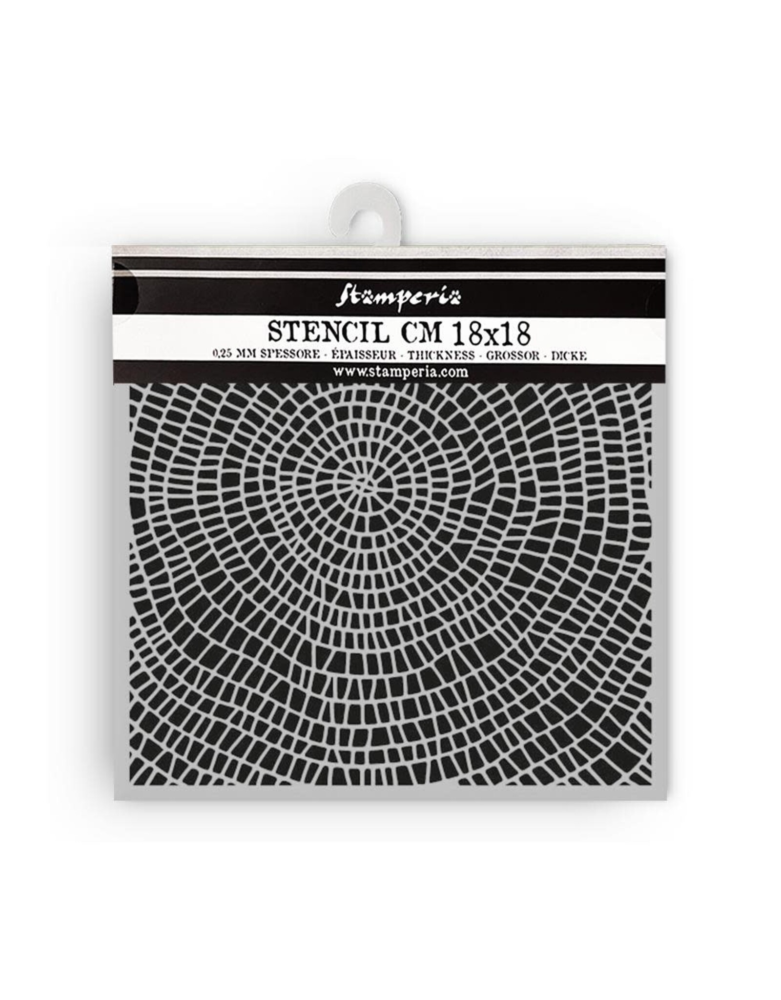 STAMPERIA STAMPERIA WHISPERING WOODS BARK PATTERN 18x18cm STENCIL