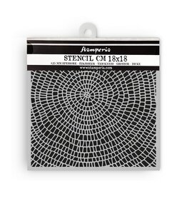 STAMPERIA STAMPERIA WHISPERING WOODS BARK PATTERN 18x18cm STENCIL