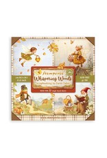 STAMPERIA STAMPERIA WHISPERING WOODS MAXI PAD 8x8 PAPER PACK 22 SINGLE FACED SHEETS